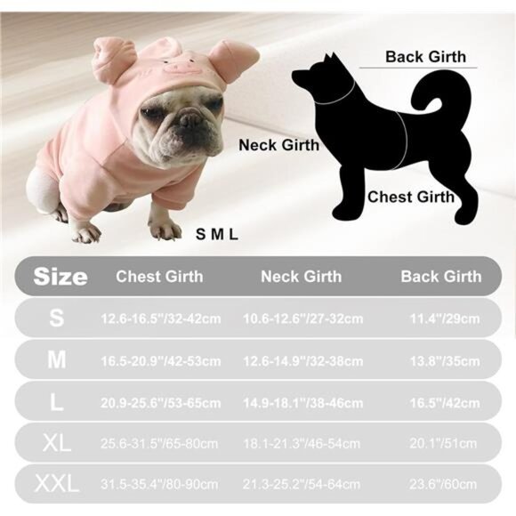 Dog Costume for Medium Dog Piggy Costume Pet Animal Costume - Picture 5 of 6